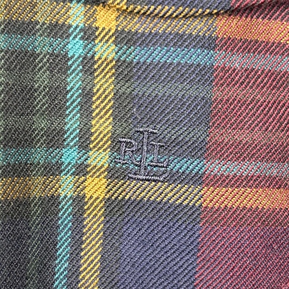 Lauren Ralph Lauren Jacket Womens L Burgundy Worsted Wool Tartan Plaid Zip Front - Picture 4 of 12